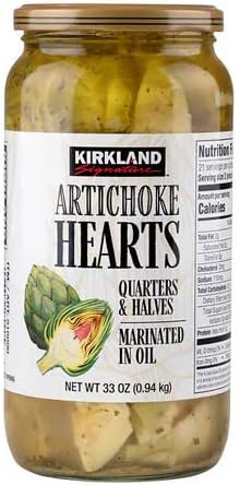 Kirkland Signature Corazón de alcachofa marinada, paquete de 2 x ...