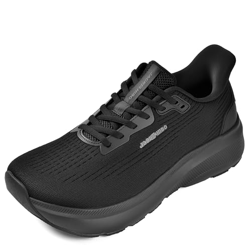 Image of JACKSHIBO Wide Toe Box Shoes Women Slip on Arch Support Sneakers | Running Athletic Walking Tennis Slip in Plantar Fasciitis Orthopedic Ortho Hands Free Shoes Zero Drop Cushion Thick Sole