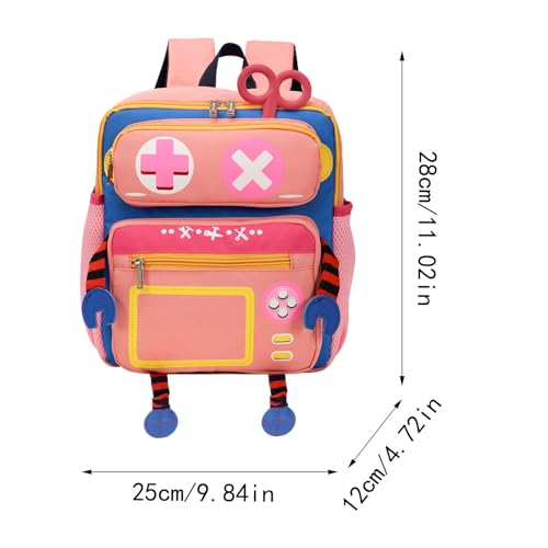 Mochila de robot para jardín de infantes con amplio espacio para ropa y juguetes infantiles 4