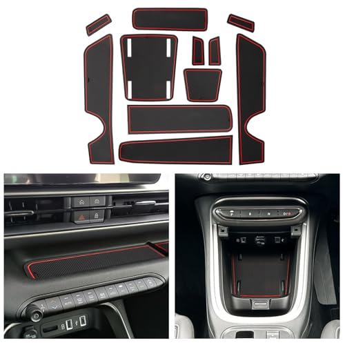 CDEFG Compatible avec Jeep Avenger 2023 2024 Tapis Anti-poussière Antidérapante, Avenger Intérieure Tasse Boîte de Bras Tapis de Stockage Avenger EV Hybrid...