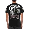 Men's Death Metal Band T-Shirts Fashionable Full-Print Tees Versatile Summer Short Sleeve Shirt Multicoloured XXL #1