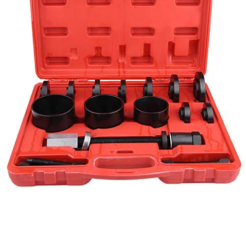 Qiilu Car Front Wheel Bearing Removal Tool Drive Hub Bearing Removal Tool Puller Kit