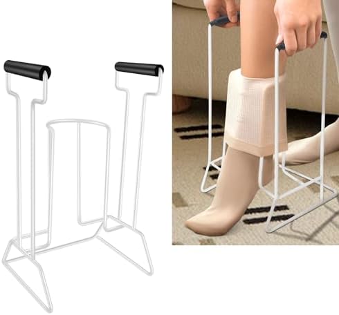 Stocking Donner,Sock Aid Device for Seniors, Adaptive Dressing Aid No Bending, Wide or Compression Aid Tool, Elderly Helper for Calves Less Than 18" in Circumference Easy to Put on