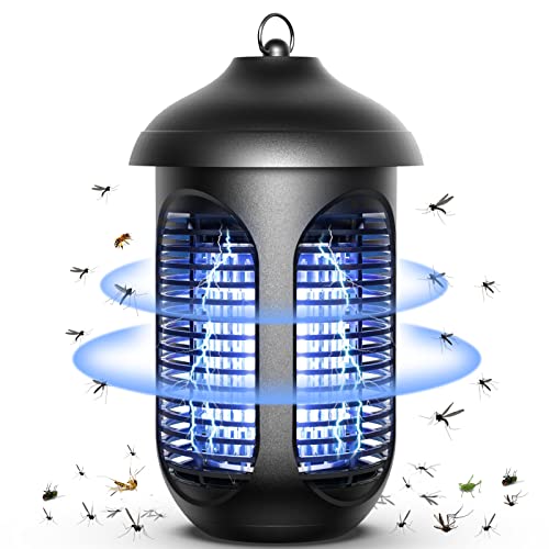 灭蚊灯 4800V 20W 室内和室外紫外线电动灭蝇灯,专业防水灭蚊灯,带引诱剂,适用于卧室庭院花园