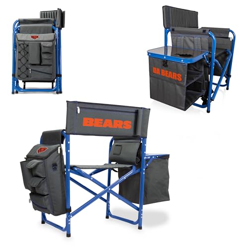 Image of Picnic TIME NFL Unisex-Adult NFL Fusion Camping Chair with Side Table and Soft Cooler, Beach Chair for Adults, Lawn Chair