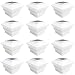 iGlow 12 Pack White Outdoor Garden 4 x 4 Solar LED Post Deck Cap Square Fence Light Landscape Lamp PVC Vinyl Plastic