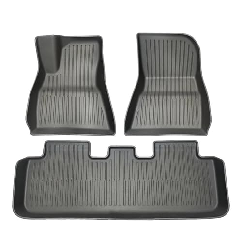 Tapis coffre voiture imperméable Model 3 2024 avec tapis de sol antidérapants