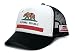 Posse Comitatus Custom California Republic State Flag Cali Unisex-Adult Trucker Hat Multi (White/Black)