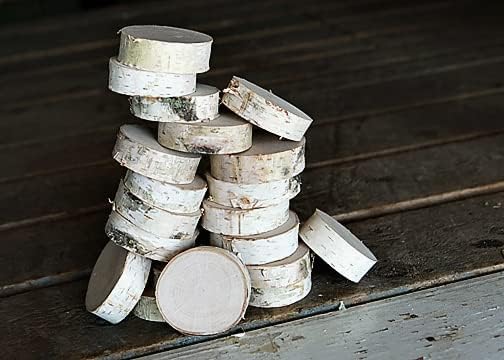 Miniatura 3 de Wilson Abedul redondo (2-3 pulgadas de diámetro x 1 pulgada de grosor, 20 piezas)