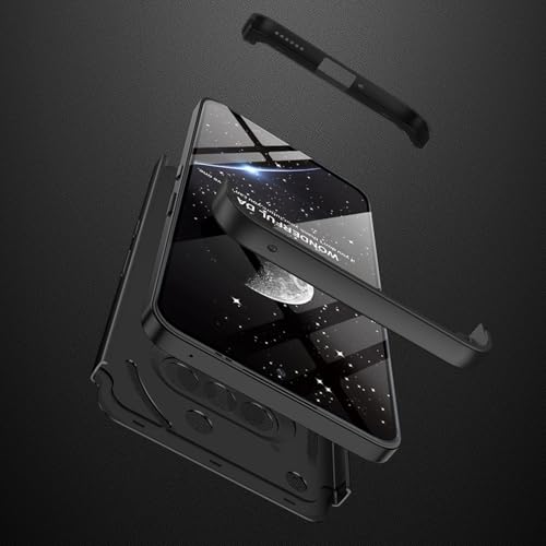 Image of Kapa Double Dip Full 360 Protection Back Case Cover for Nothing Phone 3A 5G (Black)