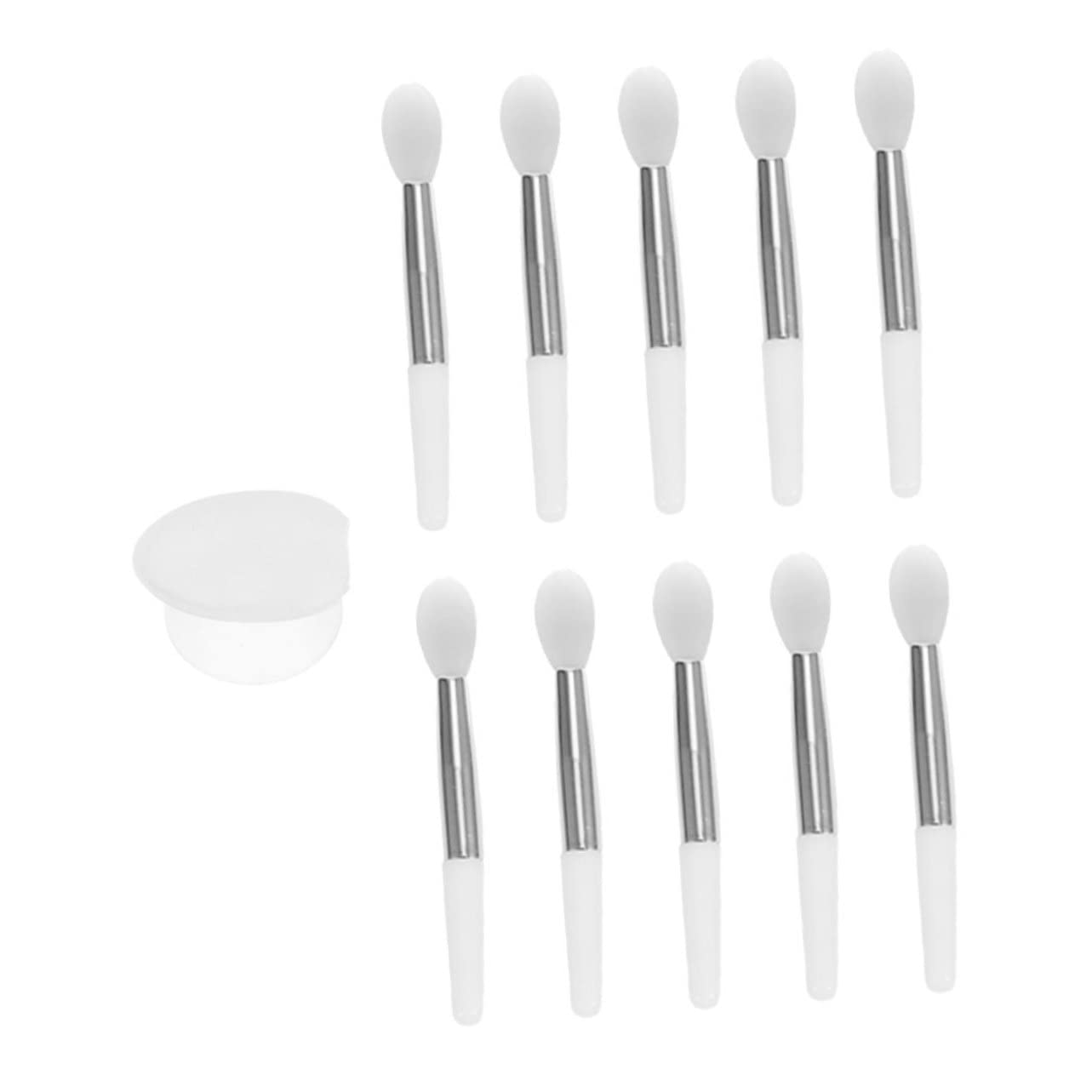 DECOMELODY Gentle Lip Mask Brush Tools 11pcs Silicone Lip Brush Set for Lipstick and Cosmetics Applicati