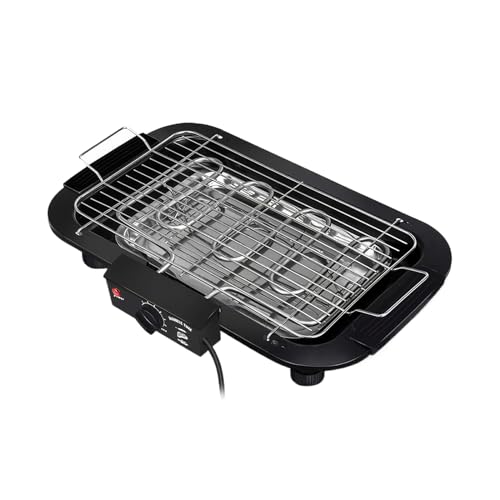 weidrtily Efficient Smokeless BBQ Grill for Versatile Cooking Smokeless Indoor Electric Grill Barbecue Outdoor Pan Any Occasion, Black, US