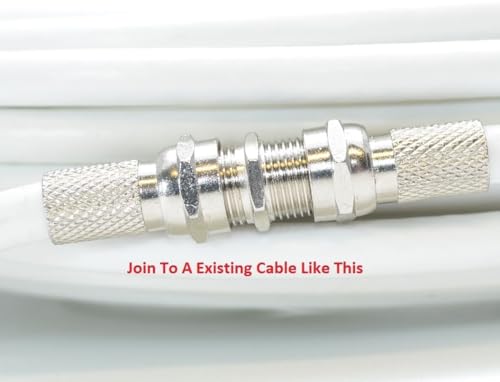 15M White Coax Cable For Virgin Media, Sky TV, Broadband Extension and Tivo & Superhub (15M, WHITE) - Image 2