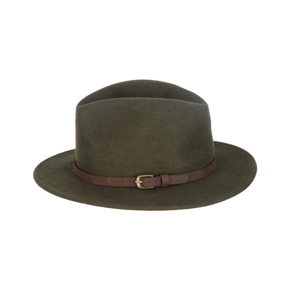 Walker And Hawkes Unisex Olive - Wool Felt Dalby Outback Hat - Xxl