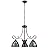 Chloe Lighting Liaison Victorian-Style 3-Light Antique Dark Bronze Finish Mini Chandelier 25" Wide
