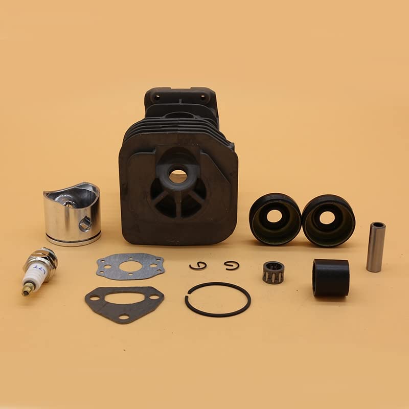 38MM &40MM pierścień tłokowy cylindra uszczelka olejowa świeca zapłonowa zestaw do silnika nadające się do Husqvarna 141 142 136 137 części silnika do piły łańcuchowej gazu (Size : HUS142 40MM)