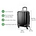 Genius Pack Hardside Luggage Spinner - Smart, Organized, Lightweight Suitcase - TSA Approved Maximum Allowance Cabin Size (Aerial - Jet Black)