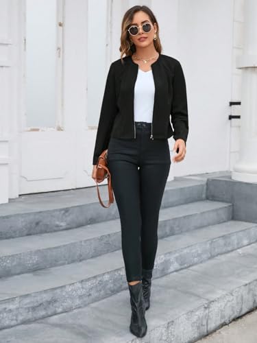 Image of GRECIILOOKS Women Poly Lycra Standard Length Oversized Jacket Korean Style Casual Outerwear | Streetwear Party Jacket with Trendy Loose Fit (Available in Plus Size)
