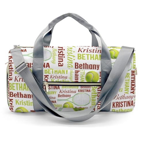Sport Player Duffle Bag for Travel, Carry on Bag Travel Bags Tennis Ball Word Cloud Text Travel Duffel Bag Overnight Weekend Gym Bag Carry On Luggage Bags2