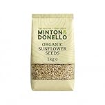 Minton & Donello Organic Sunflower Seeds 1kg Pack - Natural Kernels, Baking, Cooking, Salads, & Snacking, Nutty Crunch, Fibre, Protein, Wholesome Topping, Versatile Ingredient, Kitchen Essential