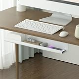 EMUKOEP Bandeja de Gestión de Cables de Escritorio, Instalación sin Punzón Debajo del Escritorio, Tira de Zócalo, Oficina de Organizador de Cable y en Casa