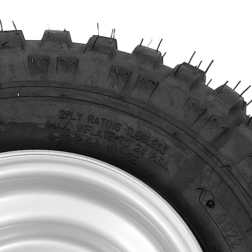 Pneus Pesados ​​16x8-7 Com Cubo, Pneus de Borracha de Instalação Integrada, Pneus Resistentes à Vibr