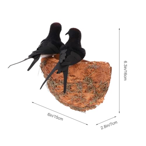 Golondrina artificial para decoración duradera de patios sin mantenimiento 8