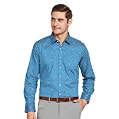Image of Van Heusen Formal Printed Shirt for Men| Premium Cotton| Full Sleeves| Slim Fit |Breathable Fabric