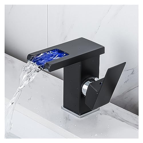 Robinet de cuisine cascade laiton chrome - Mitigeur LED haute durabilité - 7