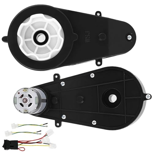 Ayolofei 2 Stück Elektromotor RS550 12V 40000RPM, Elektrischer Motor Getriebekasten für Kinderauto, Kinder Elektroauto Ersatzteile