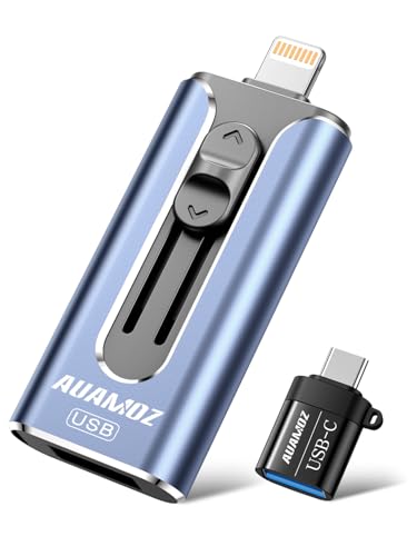 AUAMOZ 512GB Flash Drive Intended for iPhone, Memory Stick Storage Files Photos Videos Backup,...