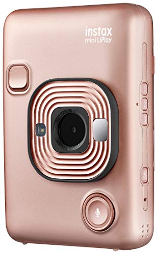 image for Fujifilm Instax Mini LiPlay Hybrid Instant Camera (Blush Gold) + Fujif