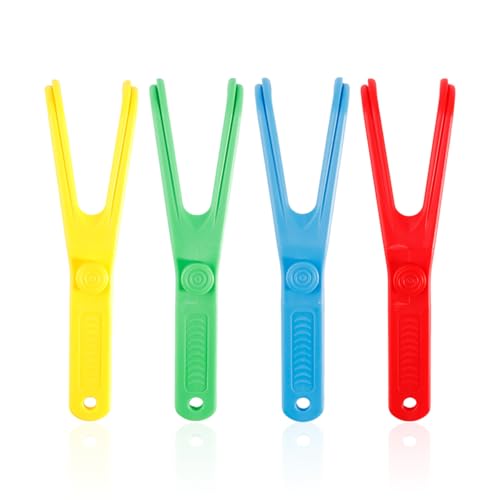 4 Piezas En Forma De Hilo Dental En Forma De Y, Mini Rejilla Creativa De Hilo Dental, Soporte De Hilo Dental De Plástico Simple, Estante De Hilo Dental Reutilizable, Limpiador De Dientes Orales.