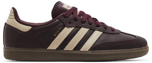 adidas Samba OG Womens Sneaker (Maroon Crystal Sand, 8)