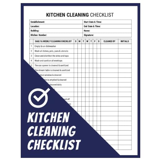 Kitchen Cleaning Checklist: Daily and Weekly Kitchen Cleaning Log Book for any Commercial Kitchen | Cleaning Schedule for Restaurants or any Food Businesses