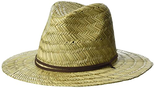 Quiksilver Men's JETTYSIDE 2 Sun Protection Lifeguard Straw HAT, Natural, XXL