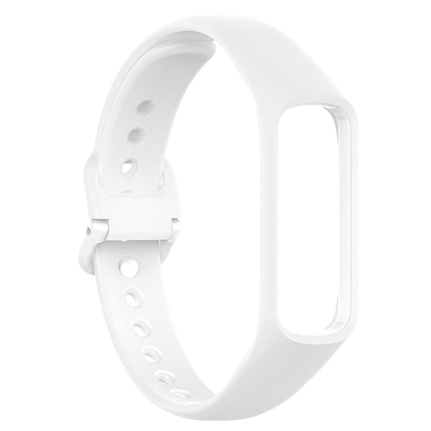 Microsonic Samsung Galaxy Fit e R375 için Silikon Kordon Beyaz [Galaxy Fit e ile Uyumlu Kordon - Beyaz]
