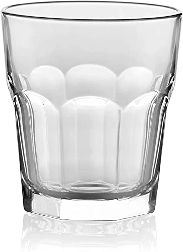 Image of MZP Italin Premium Luxury Crystal Cut Water Glasses - 180 ml Set of 2 Transparent Long Glass | Highball | Plaza Tumbler (180 ml, 2)