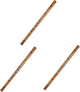 NOLITOY 3 Peças Flauta Pequena Prática Flauta De Sopro Flauta De Plástico Flauta Iniciante Instrumento Gravador Chinês De Madeira Para Crianças Flautas Pequenas Flanela Criança Flauta De