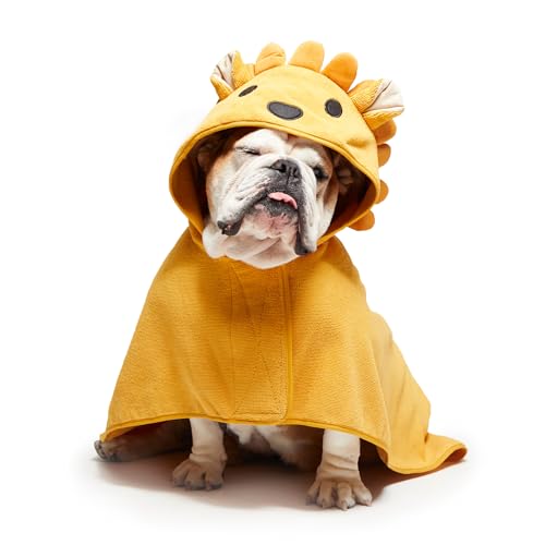 Barkbox Premium saugfähiges Hundehandtuch – schnell trocknender Kapuzen-Bademantel für Bade- und Strandausflüge, luxuriöser & weicher Hunde-Bademantel/Handtuch für alle Rassen, schnell trocknendes