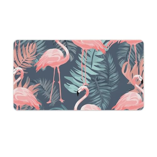 Tapis de souris de jeu grande taille feuilles de palmier