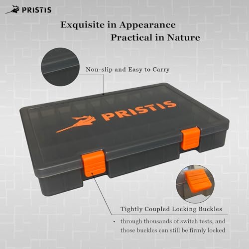 Pristis Bandejas para equipo de pesca 2 piezas, 10.1"L, plástico de alta resistencia 3600, almacenamiento de señuelos miniatura 5