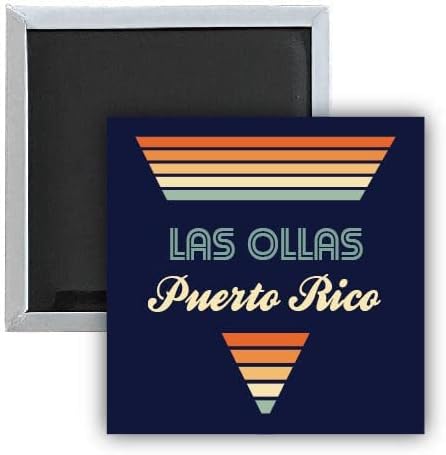 Las Ollas Puerto Rico 25 x 25-Inch Fridge Magnet Retro Design