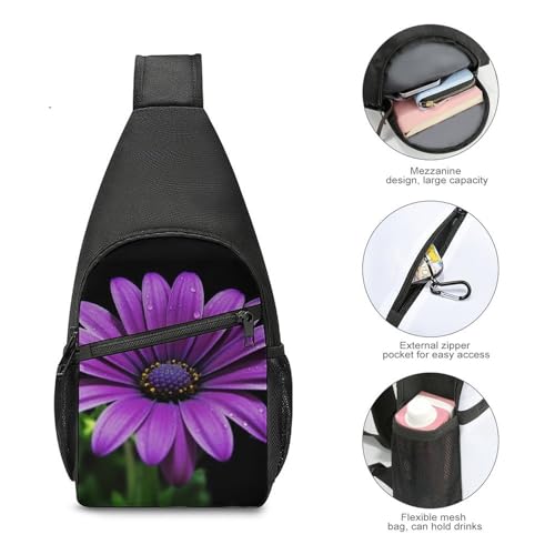 Mochila tipo bandolera blanca para deporte y uso casual miniatura 5