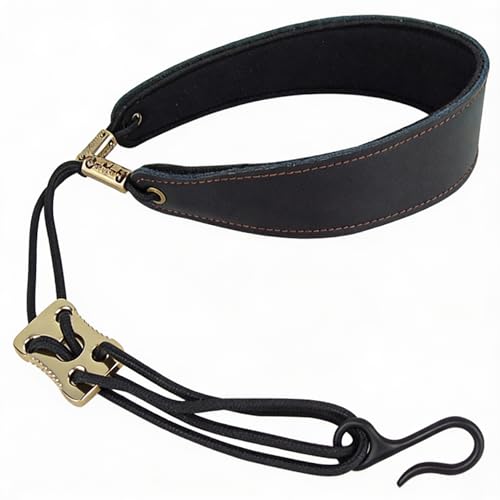 Bass Clarinet Neck Strap, Adjustable Padded Ergonomic Design, Professional Saxophone Accessory with Secure Hook, Comfortable Support for Students and Performers