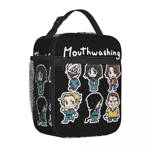 IRUHHGU Juego Indie de Enjuague Bucal Bolsas de Almuerzo Térmicamente Aisladas para Oficina Contenedor de Bolsas de Comida Portátiles Nevera Térmica Loncheras