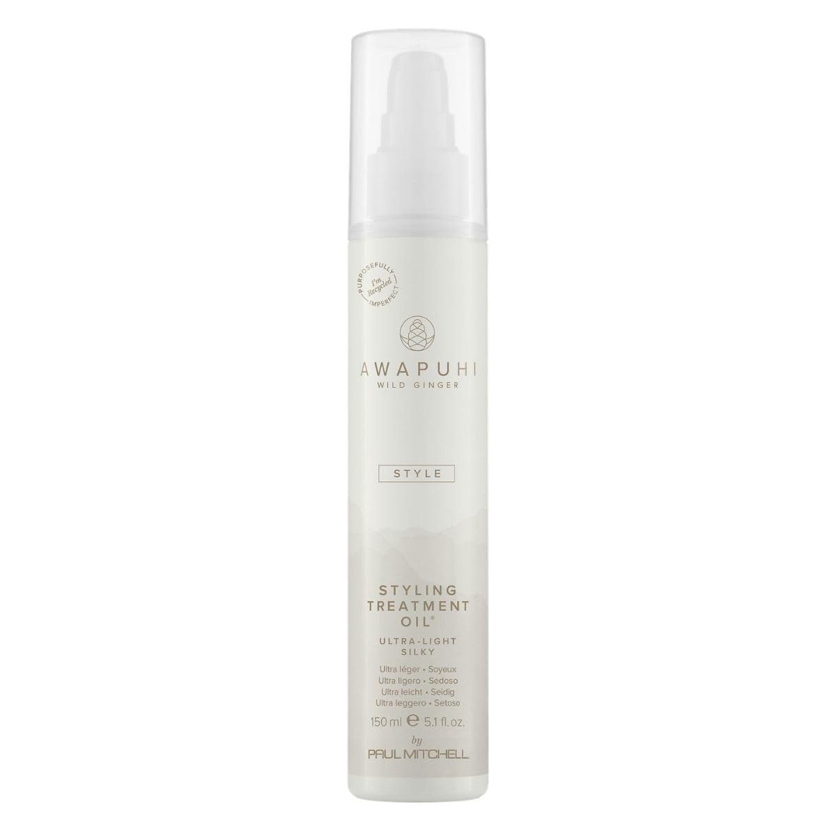 Awapuhi Wild Ginger by Paul Mitchell Styling Treatment Oil, Dry-Touch, Leave-In Formula, For All Hair Types