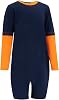 Kaycey Special Needs Adaptive Clothing For Children, Long Sleeve Short Leg Zip Back Jumpsuit