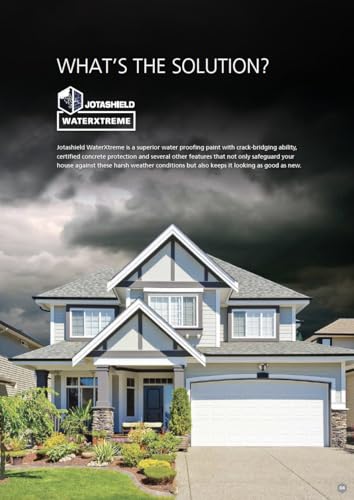 Image of Jotun Jotashield WaterXtreme Topcoat | 10 years water proofing | Waterproof emulsion coating | Heat reflective paint | Wall dampening prevention | Crack bridging waterproofing (4 Liters, White)