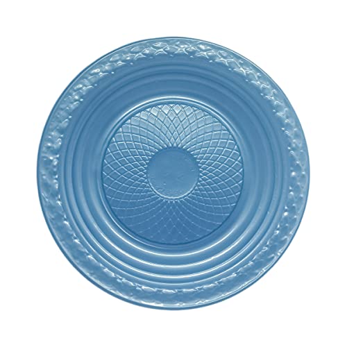 Prato Descartável Azul Perolado 15cm - 10 Unidades